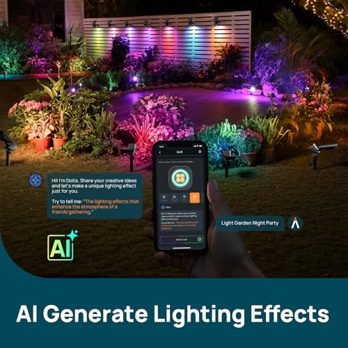 Smart Solar Lights Outdoor Waterproof SL6C (4 Count)