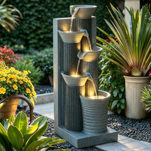 5 Tier Outdoor Indoor Water Feature Fountain
