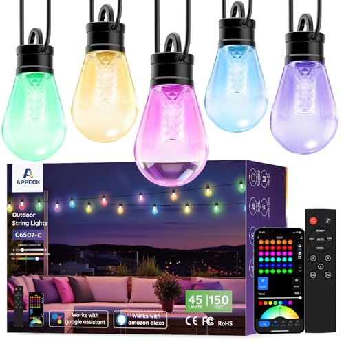 RGBW Outdoor String Lights 150ft (150FT)
