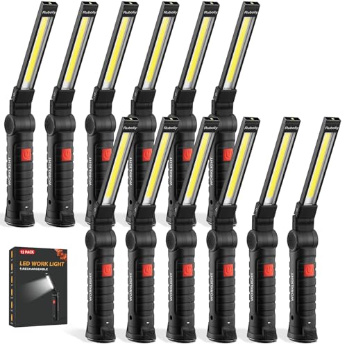 12Pack Magnetic Rechargeable LED Work Light (12 Count)