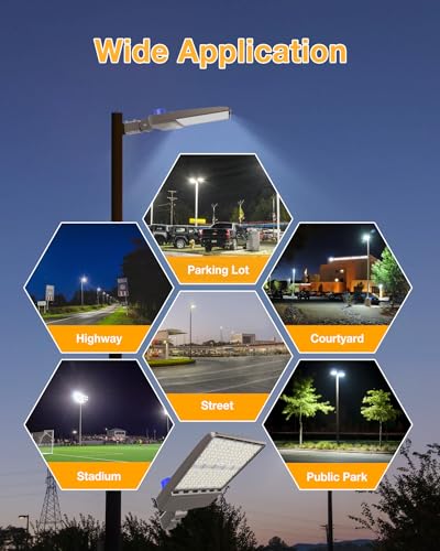 LED Parking Lot Light 300W 42000LM 5000K
