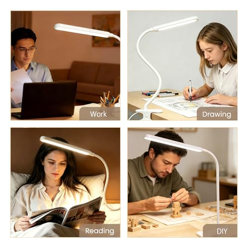 Clip on LED Light for Easel Painting & Nail Tech
