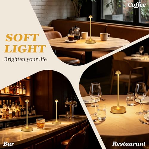 Rechargeable Cordless Table Lamp (2 Count)