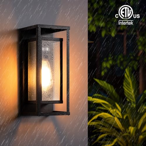 14" Dusk to Dawn Outdoor Wall Sconce (2 Count)
