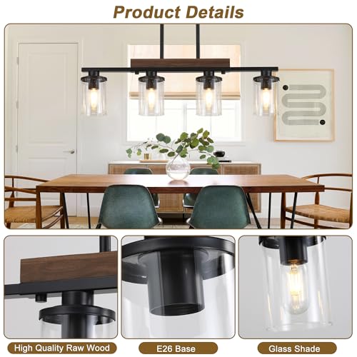 29.3" Dining Room Light Fixtures Over Table (4 Count)