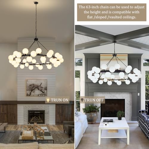 Dining Room Chandelier 60 Inch Sputnik Chandeliers for High Ceilings Large