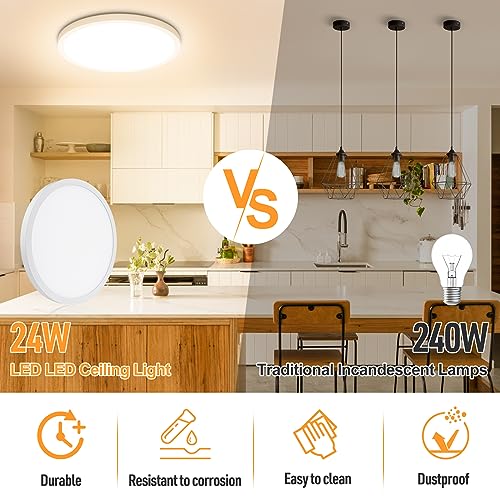 LED Flush Mount Ceiling Light 3000K