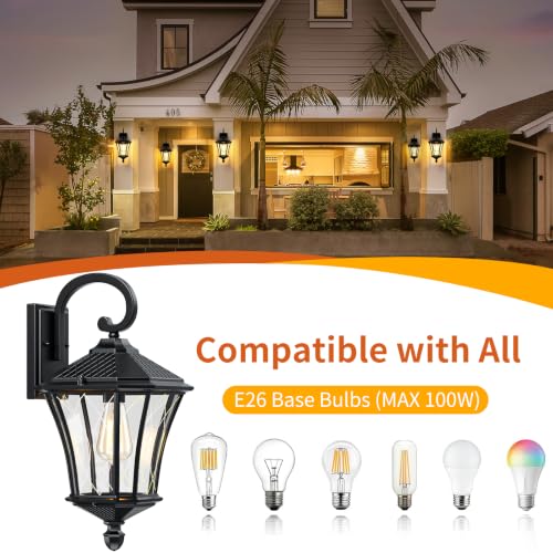 19" Large Outdoor Wall Lights (2 Count)