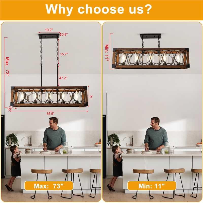 36" Dining Room Light Fixture