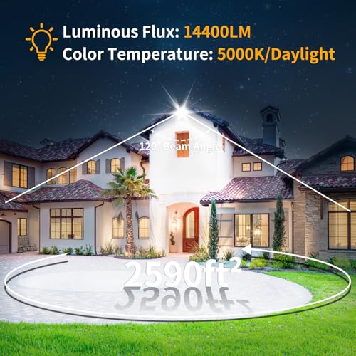 120W LED Flood Light Outdoor (2 Count)
