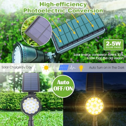 Solar Lights Outdoor (2 Count)