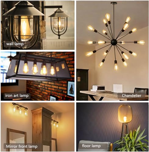 12Pack Edison Light Bulbs 60W Equ (12 Count)