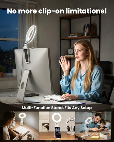 Ring Light for Laptop Desk Clip On