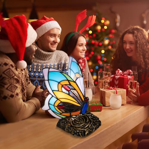 Tiffany Style Butterfly Lamp