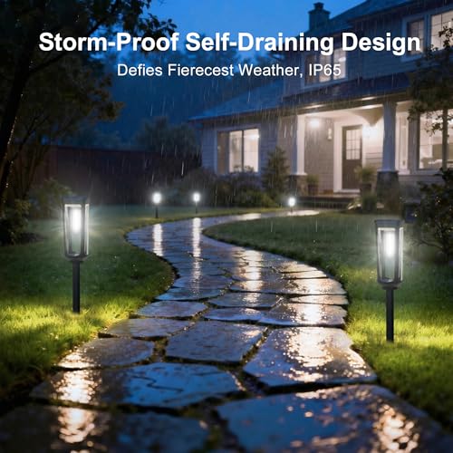Solar Pathway Lights Outdoor Waterproof