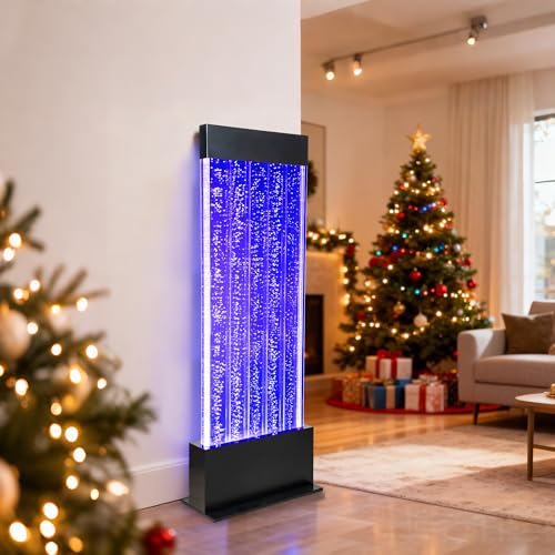 47" Indoor LED Bubble Wall Water Fountain