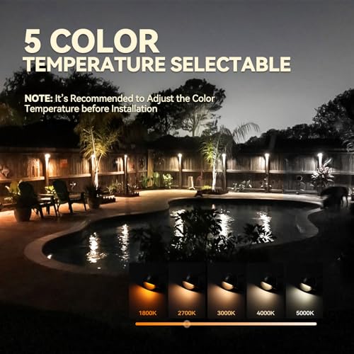 12 Pack 5CCT 3.74inch Low Voltage LED Deck Light (12 Count)
