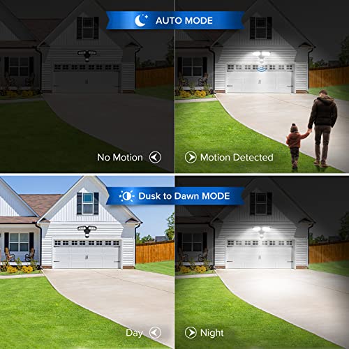38W 5000LM Motion Sensor Outdoor Lights