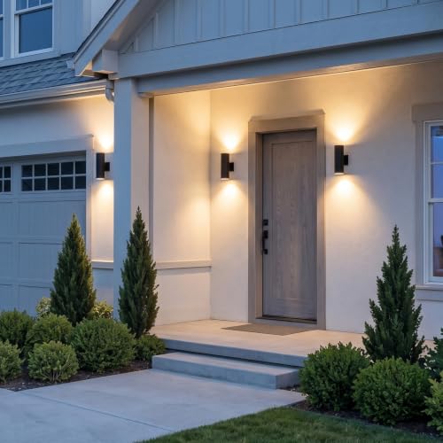 2 Pack 12" Outdoor Cylinder Wall Light (2 Count)