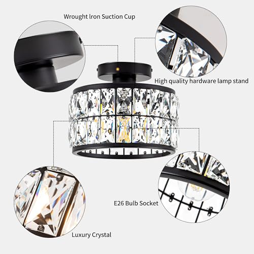 Crystal Ceiling Light Fixture