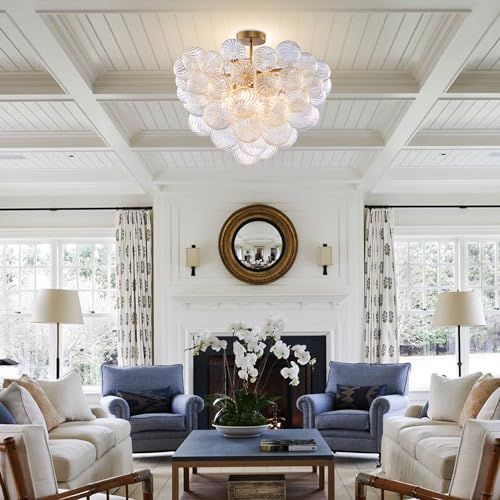 Bubble Ball Semi Flush Ceiling Light
