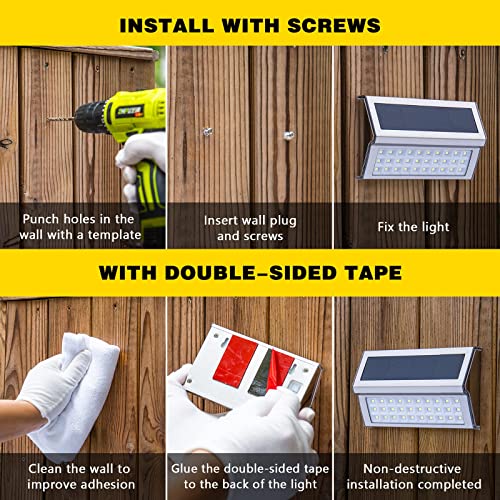 Solar Deck Lights (6 Count)