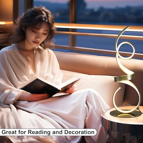 20W 2700LM 3 Colors Dimmable LED Art Table Lamp 21.4 Inch with Touch Switch for Living Room
