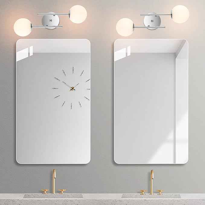 Modern Chrome Wall Sconce, 7.5" W x 20" H, G9 Base, Fully Dimmable, Ideal for Bathroom, Kitchen, Living Room, Office
