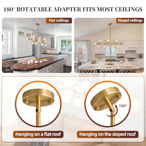 Mid Century Modern Sputnik Chandelier