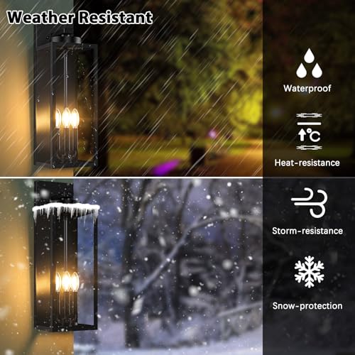20’’ Large Outdoor Wall Lights (2 Count)