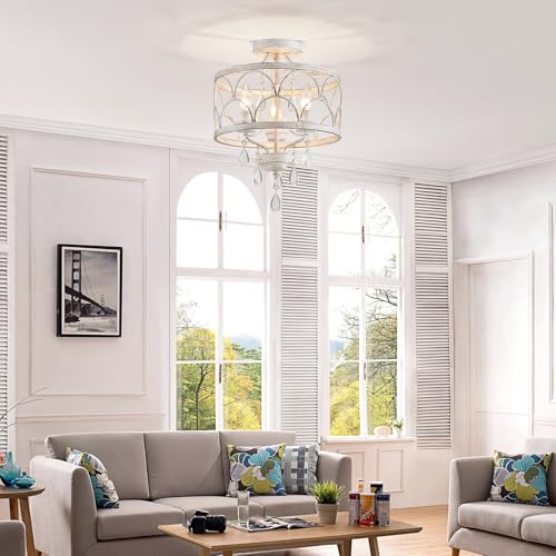 Crystal Ceiling Light Fixture