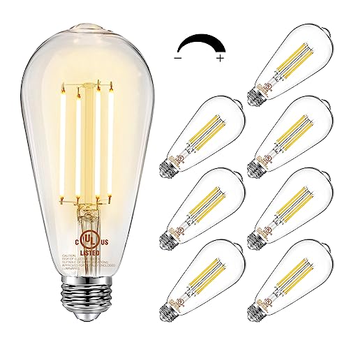 8 Pack Vintage LED Edison Bulbs (8 Count)