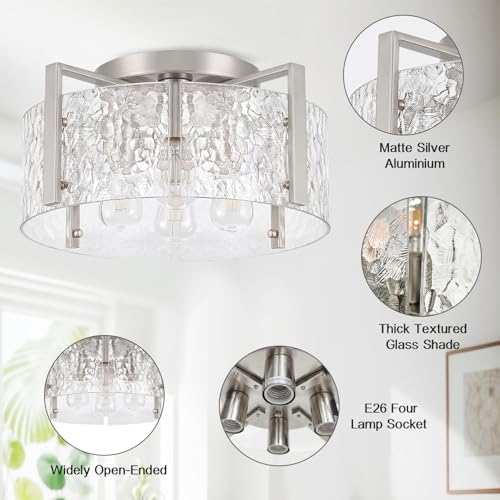 16" Semi Flush Mount Ceiling Light