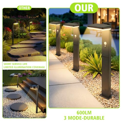Solar Pathway Lights Outdoor Waterproof