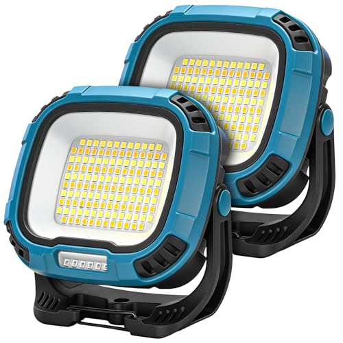 2Pack 6000mAh Rechargeable Work Light (2 Count)
