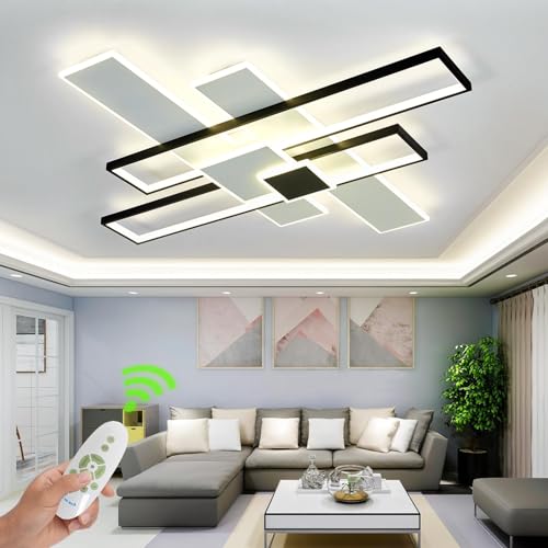 Large Geometric LED Flush Mount Ceiling Light
