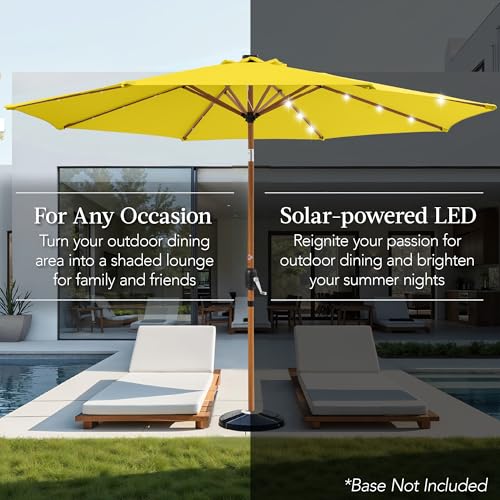 10ft Solar Market Patio Umbrella w
