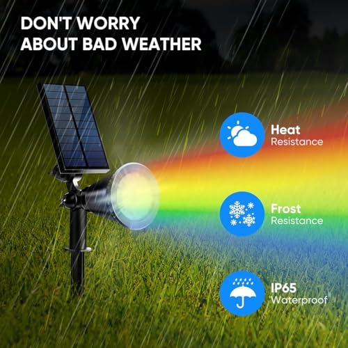 Solar Spot Lights Outdoor (2 Count)