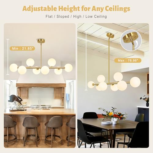 Linear Globe Chandelier