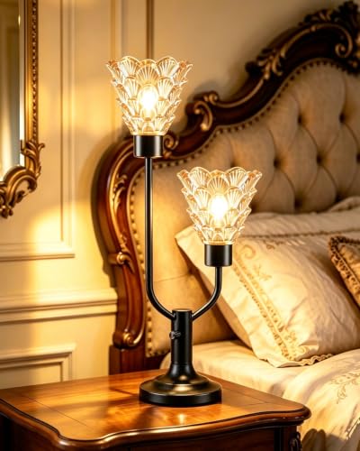 Mid Century Modern Vintage Table Lamp Black Lamp Gift Dimmable