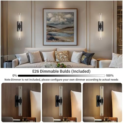 Black Wall Sconces Set of Two (2 Count)