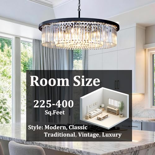 Black Crystal Chandelier