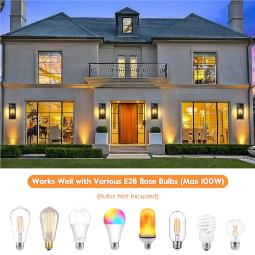 Outdoor Wall Light Fixtures (2 Count)