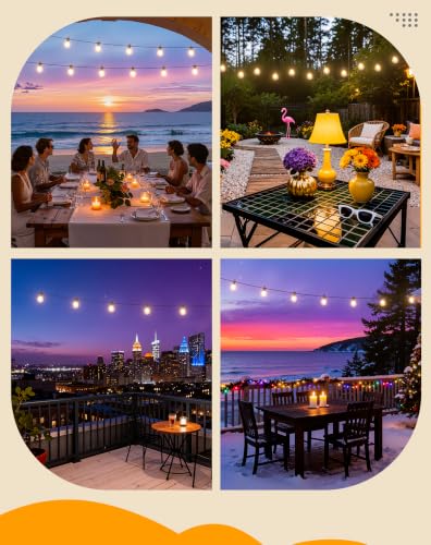 Outdoor String Lights Waterproof (100FT)