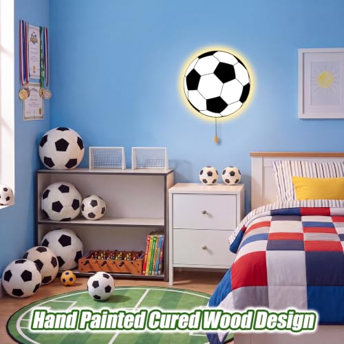 Soccer Night Light Wall Lamp Sleeping Nursery Lighting
