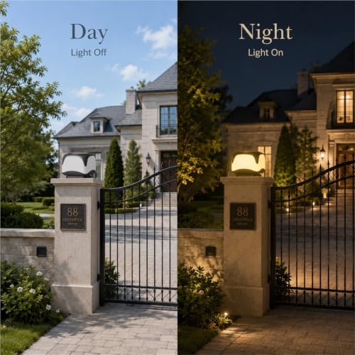 Modern Solar Outdoor Pillar Lamp