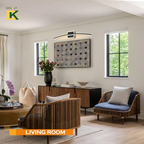 Modern LED Wall Sconce Black LED Bathroom Light Fixtures Over Mirror Wall Lighting for Bathroom