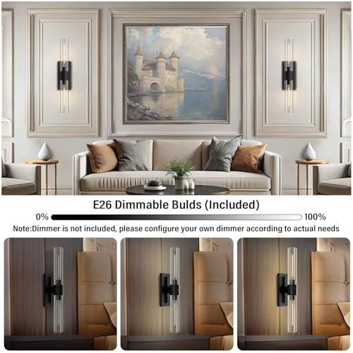 Black Wall Sconces Set of Two (160 Ounce)