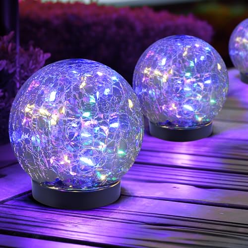 Solar Globe Lights Outdoor Waterproof