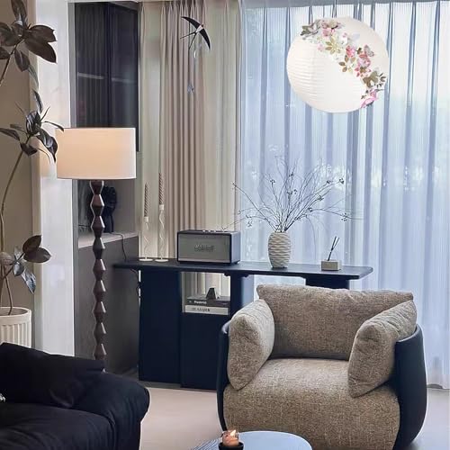23.6" White Round Paper Lantern
